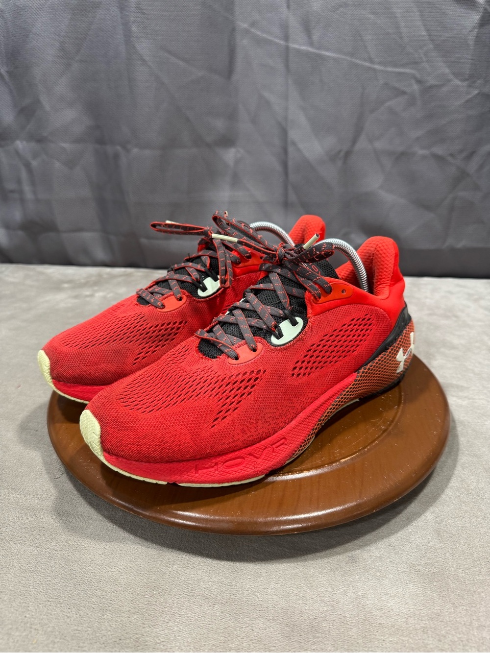 Under Armour HOVR Machina 3 Red Athletic Running Sneakers
